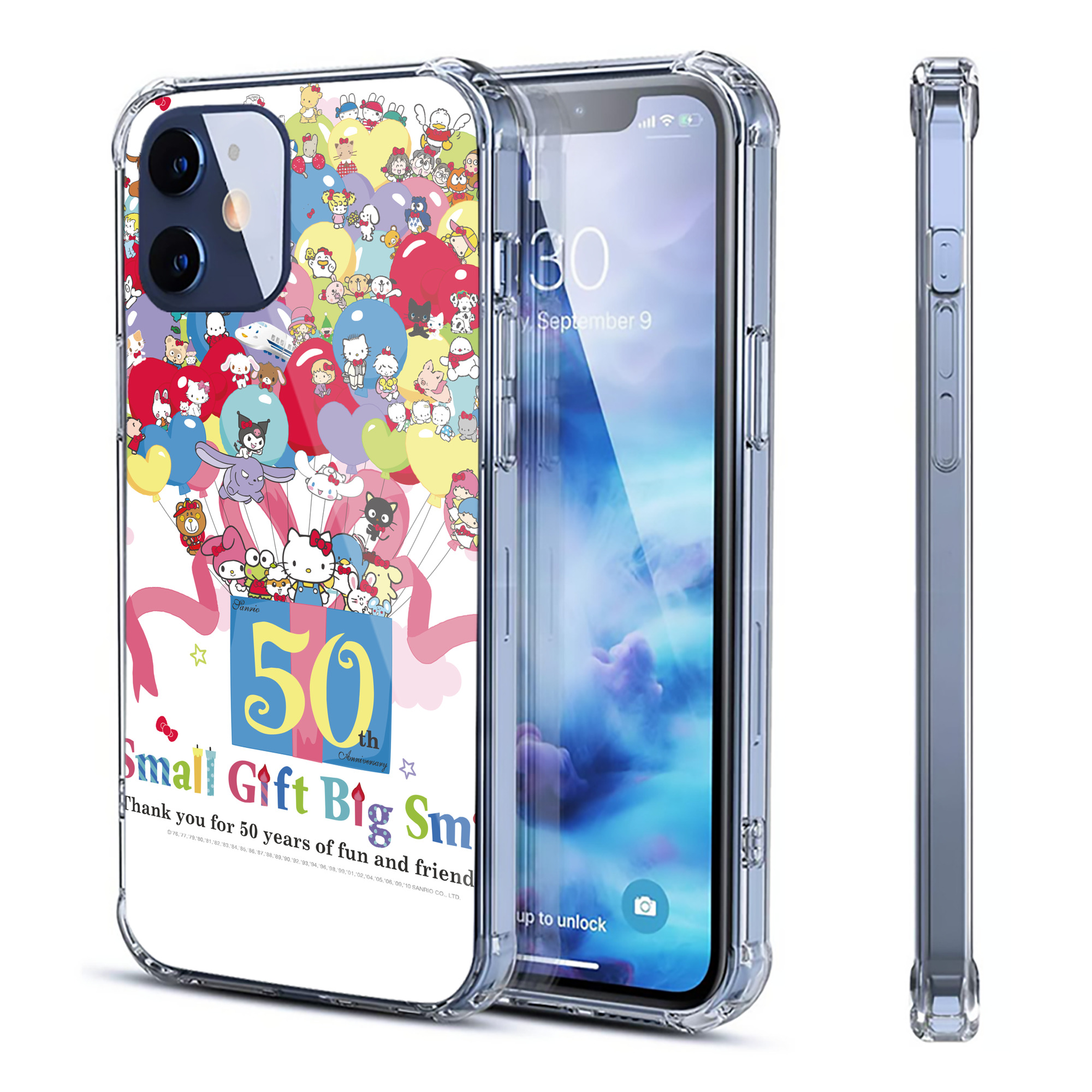 （画像用） Hello Kitty ハローキティ 【iPhone 12シリーズ対応】透明スマホケース（クリアソフトケース）